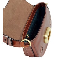 THE BRIDGE ILARIA Mini-Umh&auml;ngetasche aus Leder BRAUN - Damentaschen - 3