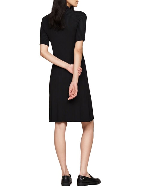 TH  Kleid mit Kn&ouml;pfen Schwarz - Damenkleider