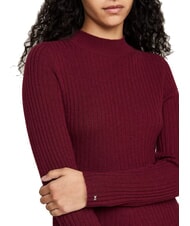 TOMMY HILFIGER TH  Wollkleid tiefrot - Damenkleider - 3