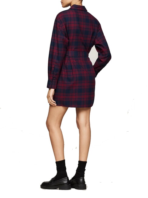 TH JEANS  Tartan-Kleid Rouge Winter Check - Damenkleider