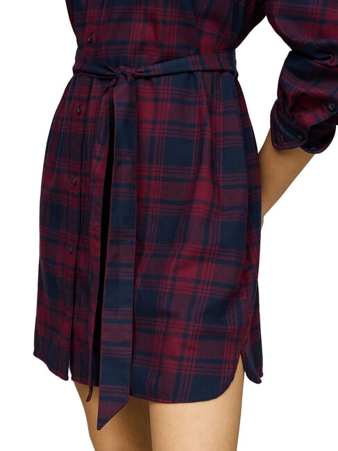 TH JEANS  Tartan-Kleid Rouge Winter Check - Damenkleider