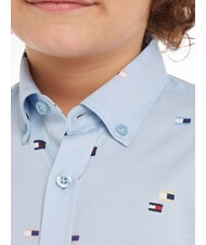 TOMMY HILFIGER TH KIDS Lang&auml;rmliges Baumwollhemd Gef&auml;&szlig; blau - Kinderhemden - 3
