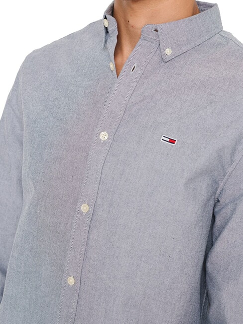 TH JEANS Baumwollhemd dunkle Nachtmarine - Herrenhemden