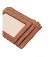 GUESS AMORETTE Flaches Kartenetui mit Rei&szlig;verschluss COGNAC - Brieftaschen Damen - 3