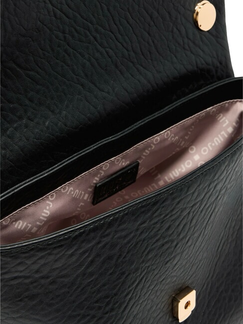 MEHMET Zweifarbige Umh&auml;ngetasche mit Kette SCHWARZ - Damentaschen