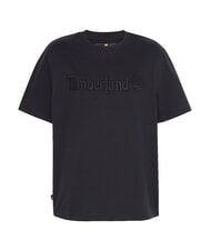 TIMBERLAND EMBROIDERY TONAL Baumwoll t-shirt SCHWARZ - Herren-T-Shirts - 4