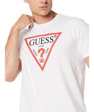 GUESS TRI LOGO Baumwoll t-shirt purwei&szlig; - Herren-T-Shirts - 3