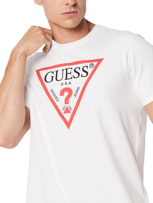 TRI LOGO Baumwoll t-shirt purwei&szlig; - Herren-T-Shirts