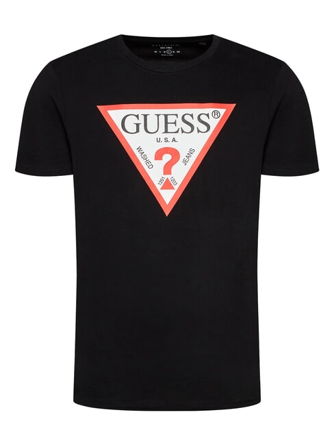 TRI LOGO Baumwoll t-shirt jetbla - Herren-T-Shirts