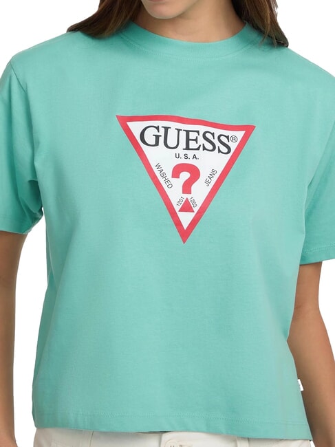 SS CN BOXY ICONIC  Baumwoll-T-Shirt Bucht Lagune - T-Shirts und Tops f&uuml;r Damen