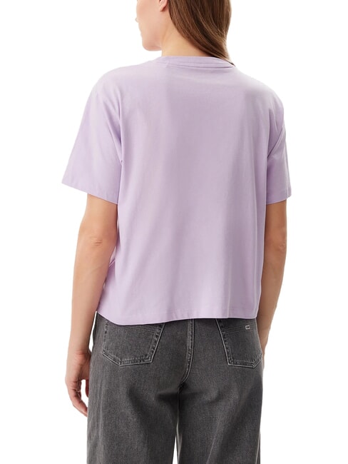 SS CN BOXY ICONIC  Baumwoll-T-Shirt lila Blume - T-Shirts und Tops f&uuml;r Damen