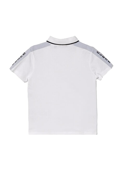 KIDS Poloshirt mit 3 Kn&ouml;pfen und halblangen &Auml;rmeln purwei&szlig; - Kinder-T-Shirt