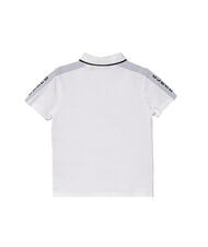 GUESS KIDS Poloshirt mit 3 Kn&ouml;pfen und halblangen &Auml;rmeln purwei&szlig; - Kinder-T-Shirt - 3