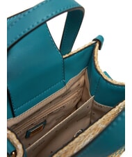 GUESS SILVANA Mini Handtasche, mit Schultergurt blaugr&uuml;nes Logo - Damentaschen - 5