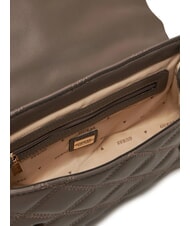 GUESS TAMSIN Umh&auml;ngetasche dunkles Taupe - Damentaschen - 4