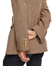 TOMMY HILFIGER TH Blazerjacke braunes Fischgr&auml;tmuster - Damenjacken - 3