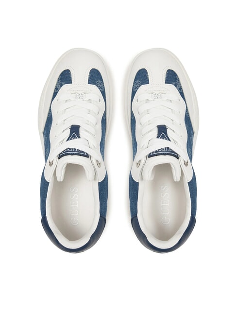 SWOLE2 Plateau-Sneaker mit Denim-Eins&auml;tzen Blau - Damenschuhe