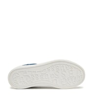 GUESS SWOLE2 Plateau-Sneaker mit Denim-Eins&auml;tzen Blau - Damenschuhe - 6