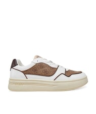 GUESS WINNO II Sneaker mit 4G-Logo-Eins&auml;tzen Beige / Braun - Herrenschuhe - 2