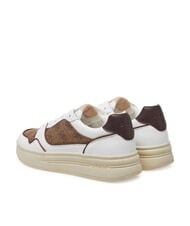 GUESS WINNO II Sneaker mit 4G-Logo-Eins&auml;tzen Beige / Braun - Herrenschuhe - 5