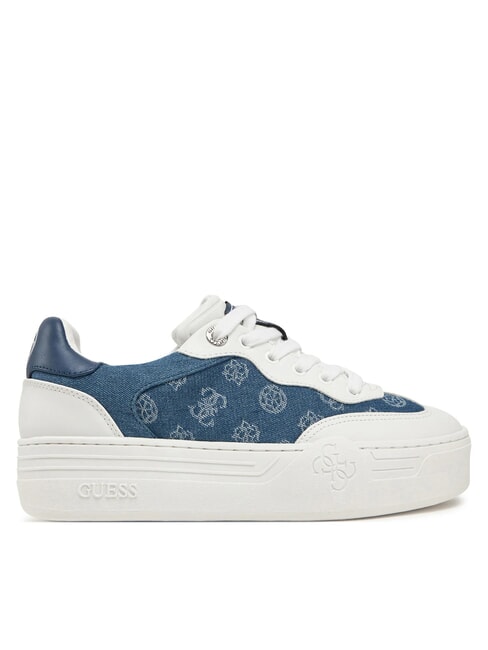 SWOLE2 Plateau-Sneaker mit Denim-Eins&auml;tzen Blau - Damenschuhe
