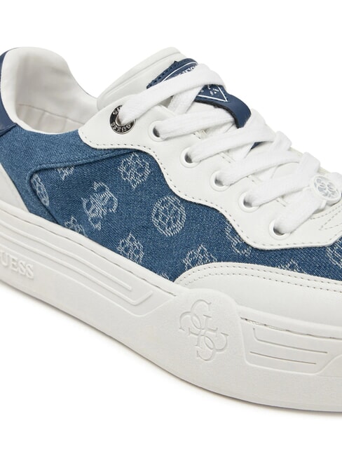 SWOLE2 Plateau-Sneaker mit Denim-Eins&auml;tzen Blau - Damenschuhe
