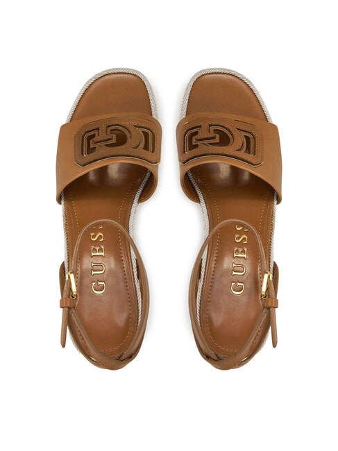 TANVEE Espadrillesandalen mit hohem Keilabsatz br&auml;unen - Damenschuhe