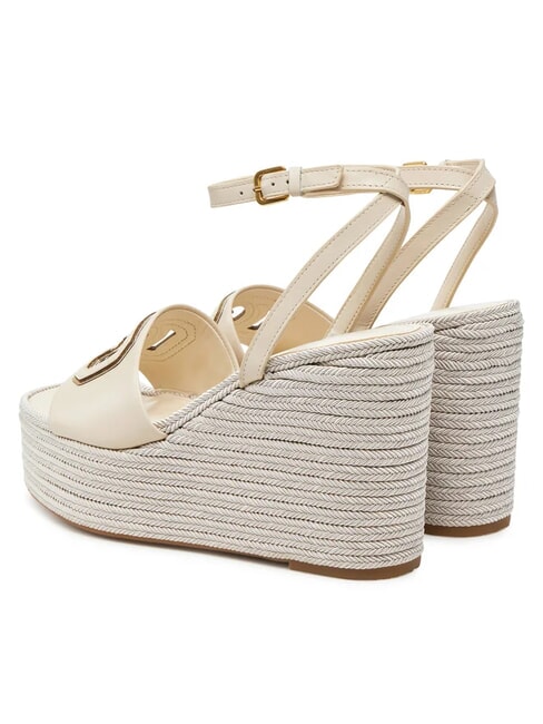 TANVEE Espadrillesandalen mit hohem Keilabsatz creme/gold - Damenschuhe