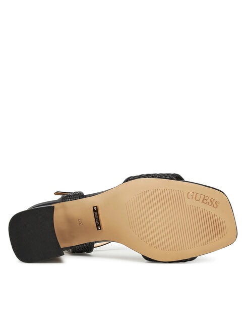 GANIKA Hohe Sandalen mit Bastband SCHWARZ - Damenschuhe