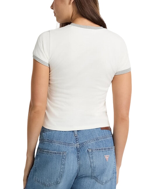 LOGO STAMP Slim Fit Kurzarm-T-Shirt reinwei&szlig;es Heidekraut - T-Shirts und Tops f&uuml;r Damen