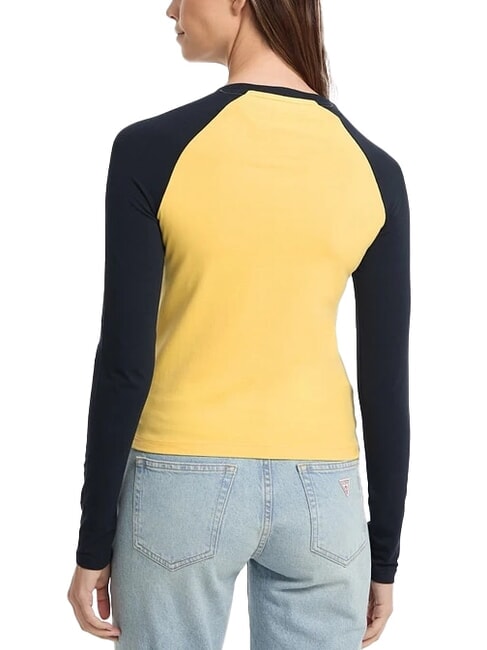 RAGLAN BLOCK Langarm-T-Shirt mit Aufdruck Bananen-Joghurt-Multi - T-Shirts und Tops f&uuml;r Damen