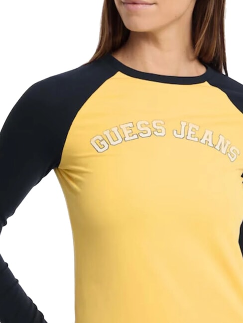 RAGLAN BLOCK Langarm-T-Shirt mit Aufdruck Bananen-Joghurt-Multi - T-Shirts und Tops f&uuml;r Damen