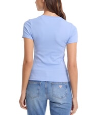 GUESS JEANS EMBRO SLIM Geripptes Kurzarm-T-Shirt - T-Shirts und Tops f&uuml;r Damen