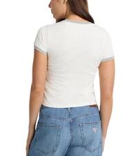 GUESS JEANS LOGO STAMP Slim Fit Kurzarm-T-Shirt - T-Shirts und Tops f&uuml;r Damen