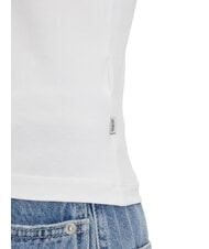 GUESS JEANS FLOWER Slim Fit Kurzarm-T-Shirt purwei&szlig; - T-Shirts und Tops f&uuml;r Damen - 4