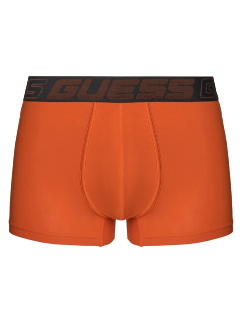 JOE 3 mehrfarbige Boxershorts Lavaschwarz Orange - Herrenslip