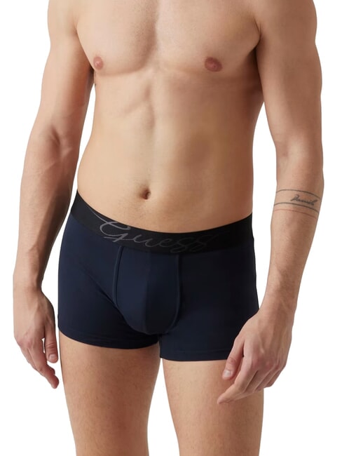 JOE 3 mehrfarbige Boxershorts Marineblau Atmosph&auml;re Grau - Herrenslip
