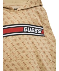 GUESS KIDS ACTIVE MINI ME Kapuzenpullover mit normaler Passform 4g aop beige wei&szlig; - Sweatshirts Kinder - 3