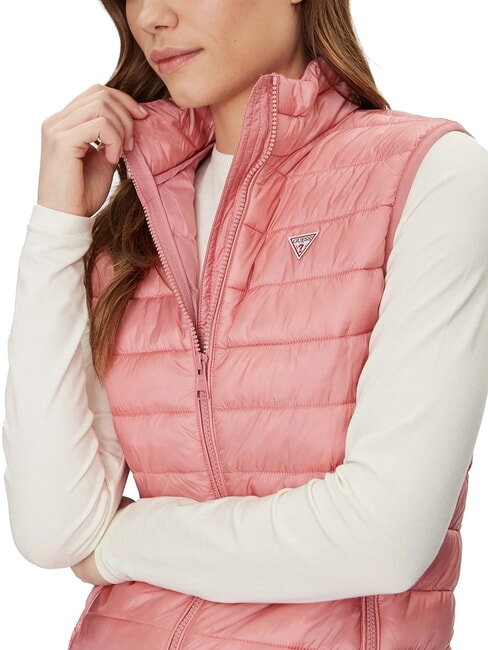 PUFFER &Auml;rmellose Daunenjacke leichtes Rosa - Damenweste