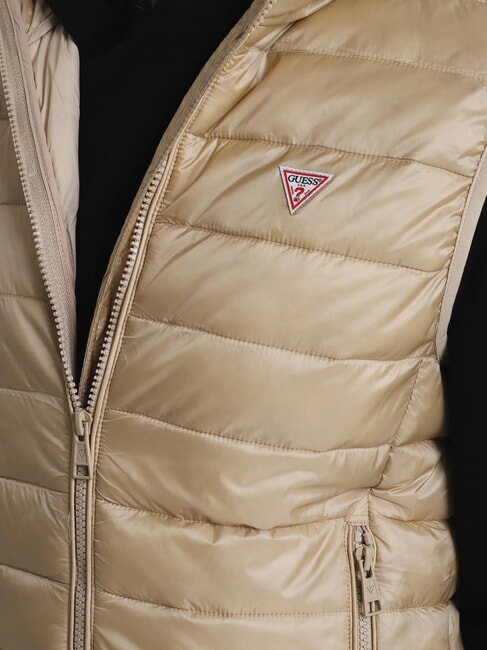 PUFFER &Auml;rmellose Daunenjacke Safari-Br&auml;une - Damenweste