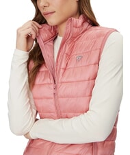GUESS JEANS PUFFER &Auml;rmellose Daunenjacke leichtes Rosa - Damenweste - 3