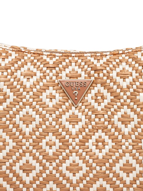 RIANEE Mini-Hobo-Tasche aus Webstoff COGNAC - Damentaschen