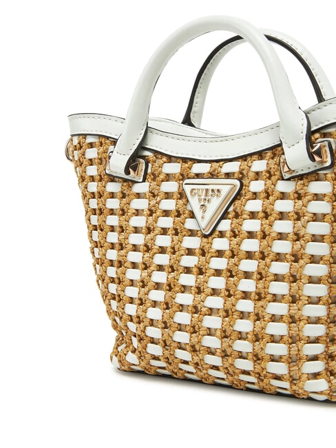 ATALIA Kleine Handtasche mit Schultergurt nat&uuml;rliches Wei&szlig; - Damentaschen