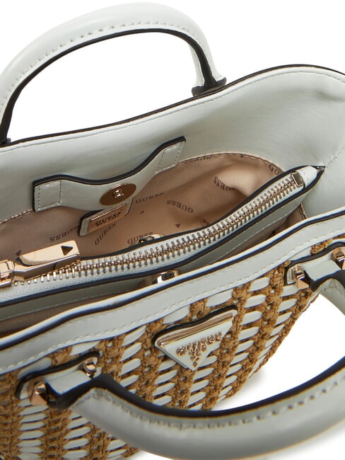 ATALIA Kleine Handtasche mit Schultergurt nat&uuml;rliches Wei&szlig; - Damentaschen
