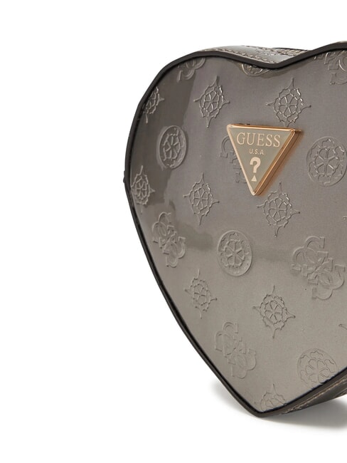 ARNELA Mini-Umh&auml;ngetasche mit Herzmotiv Zinn-Logo - Damentaschen