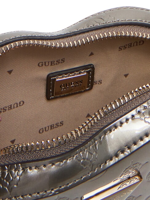 ARNELA Mini-Umh&auml;ngetasche mit Herzmotiv Zinn-Logo - Damentaschen