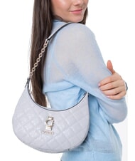 GUESS BESSEY Umh&auml;ngetasche mit Schultergurt Lavendelgrau - Damentaschen - 5