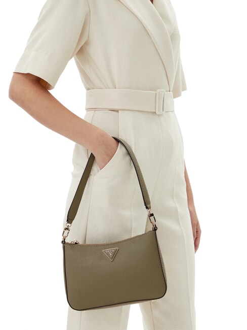 ECO JAZLYNN Schultertasche mit Saffiano-Print Salbei - Damentaschen