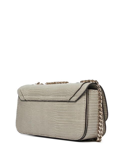 ORLINA Wandelbare Tasche mit Eidechsen-Print Taupe - Damentaschen