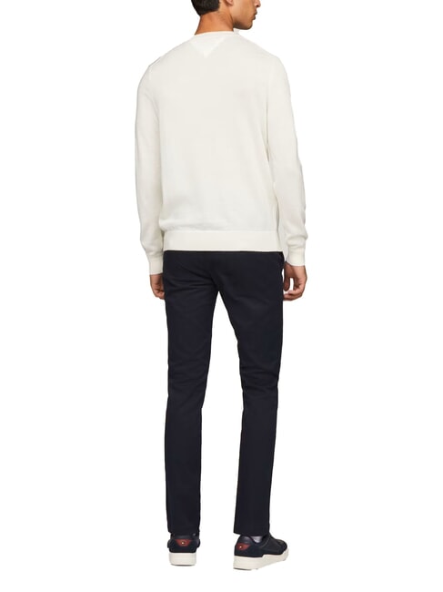 TH  Wollpullover mit Rundhalsausschnitt Elfenbein - Herrenpullover